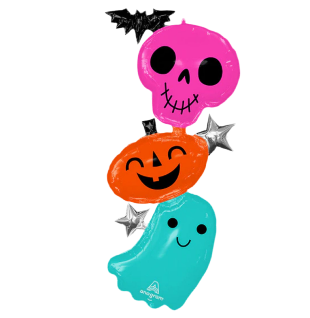 Anagram 53" Colorful & Creepy Halloween Characters Giant Multi-Balloon Foil Balloon